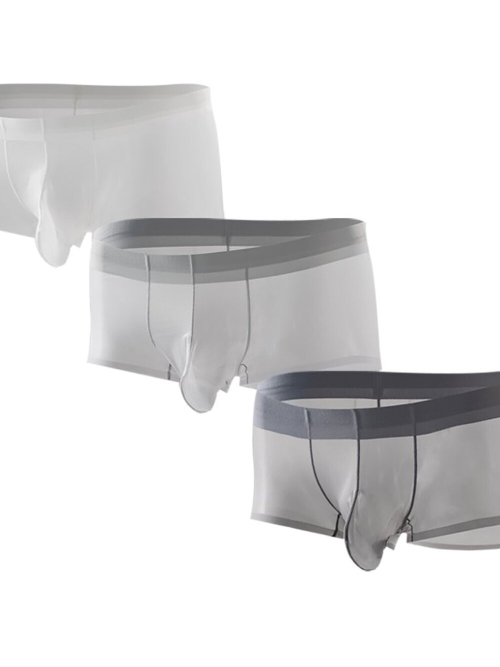 （ M ）Men's Transparent Underwear Briefs